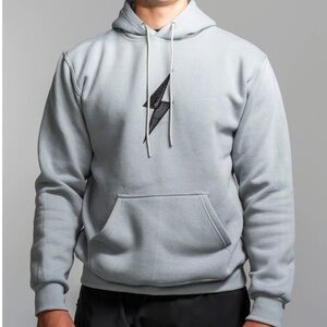 NWT Bruce Bolt Grey Pullover Hoodie Size Small Heavyweight Cotton Blend